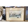 Image 2 : FRAMED PRINT BY EMILY CRITCHLEY IN 1889, FRAMED PRINT BY A. VAN DYCK IN 1854 TITLED "PRESEPIO" &