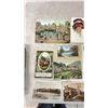 Image 9 : POST CARD ALBUM WITH ASSORTED VINTAGE POST CARDS CIRCA LATE 1800'S - EARLY 1900'S