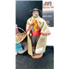 Image 2 : PAIR OF 9.5" FRENCH MARIUS CHAVO AUBAGNE TERRACOTTA CLAY FARMER FIGURES CIRCA 1950'S