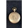 Image 2 : VINTAGE A.W.C. CO FORTUNE GOLD FILLED POCKET WATCH 942622 17 JEWELS (DOES NOT TICK, TIMER WORKS, NO