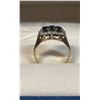Image 2 : BIRKS CORONA 14K GOLD RING WITH GEMS (SIZE UNKNOWN)