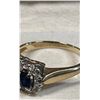 Image 3 : BIRKS CORONA 14K GOLD RING WITH GEMS (SIZE UNKNOWN)