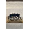Image 4 : BIRKS CORONA 14K GOLD RING WITH GEMS (SIZE UNKNOWN)