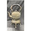 Image 1 : ANTIQUE COFFEE URN WITH 2 KEYS, POT, BASE & LIGHTING CHAMBER 15" X 10" X 6"