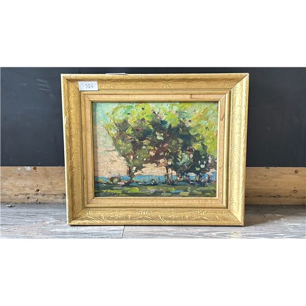 JOHN WILLIAM BEATTY FRAMED OIL PAINTING *AUTHENTICITY UNVERIFIED*