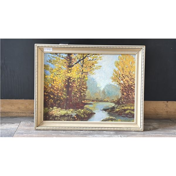TOM ROBERTS  FRAMED OIL PAINTING *AUTHENTICITY UNVERIFIED*