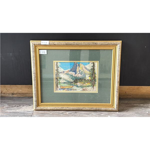 PETER WHYTE FRAMED OIL PASTEL *AUTHENTICITY UNVERIFIED*