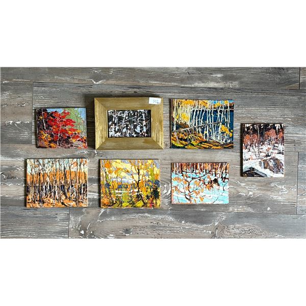 SEVEN OIL PAINTINGS *AUTHENTICITY UNVERIFIED*