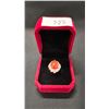 Image 1 : A JAPANESE RED CORAL RING IN BOX
