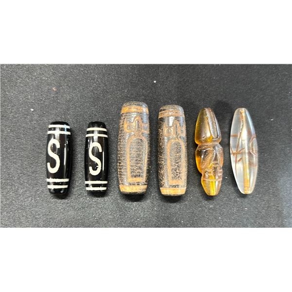 A COLLECTION OF SINO-TIBETAN DZI BEADS