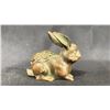 Image 2 : A COPPER RABBIT TEA TRAY ORNAMENT