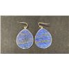 Image 1 : A PAIR OF TURQUOISE DISC EARRINGS