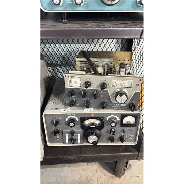 COLLINS KWM-2A TRANSCEIVER & TR-4C SIDEBAND TRANSCEIVER *NO POWER CABLES*
