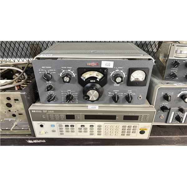 HP HEWLETT PACKARD 8656B SIGNAL GENERATOR & COLLINS 32S-3 TRANSMITTER *NO POWER CORDS*