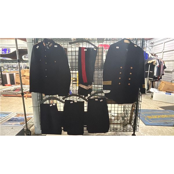 MILITARY DRESS UNIFORM - 2 COATS & 4 PANTS