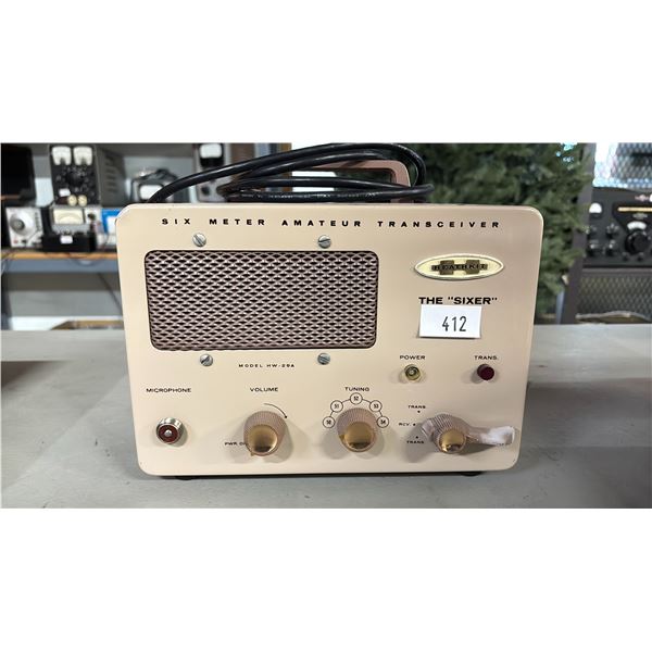 HEATHKIT THE "SIXER" TRANSCEIVER WITH POWER CORD