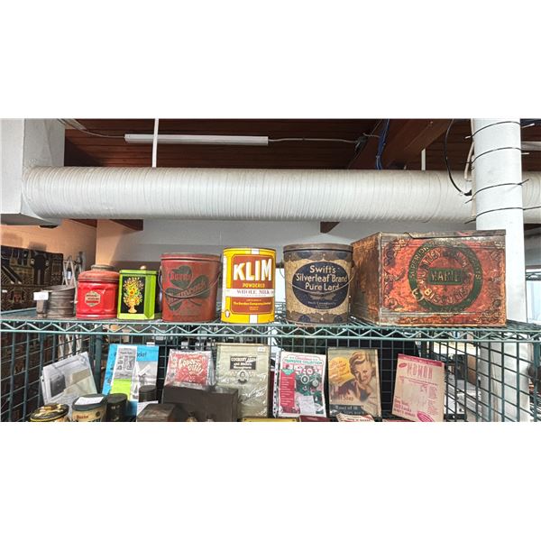 7 ASSORTED VINTAGE TIN CANS