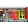 Image 2 : 7 ASSORTED VINTAGE TIN CANS