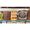 Image 3 : 7 ASSORTED VINTAGE TIN CANS