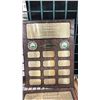 Image 7 : SHELF OF FRAMED MEMORABILIA, GOLF TOURNAMENT PLAQUES & MORE