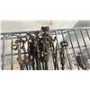 Image 2 : PAIR OF PEWTER CANDLESTICKS, DECORATIVE VASE & ANTIQUE PROBES
