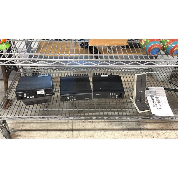 SHELF OF MOTOROLA TWO WAY RADIOS