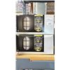 Image 7 : SHELF OF VARIOUS SPEAKERS, TRIPP-LITE OMNI1000LCD UPS BATTERY & A LUMINAIRE OUTDOOR WALL LIGHT