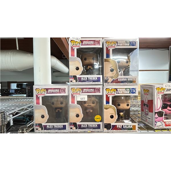 FUNKO POP! WHEEL OF FORTUNE & JEOPARDY - ALEX TREBEK, VANNA WHITE & PAT SAJAK