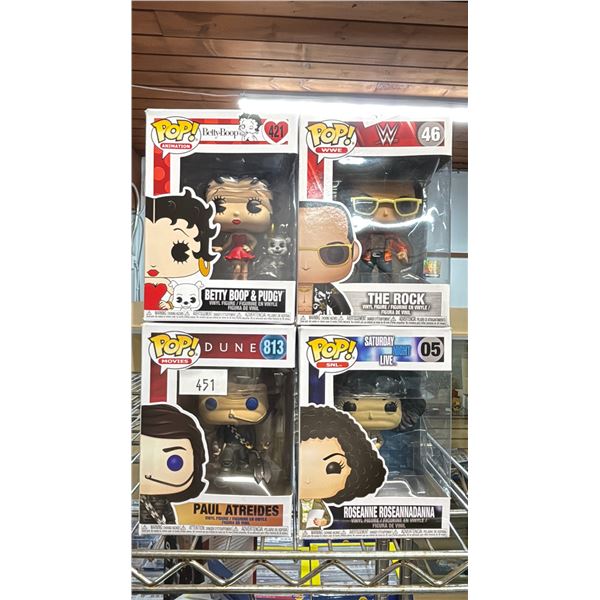FUNKO POP! - BETTY BOOP, THE ROCK, ROSEANNE ROSEANNADANNA & PAUL ATREIDES