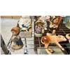 Image 4 : SHELF OF DECOR ITEMS (SOME ROYAL DOULTON), VINTAGE KETTLE & IRON
