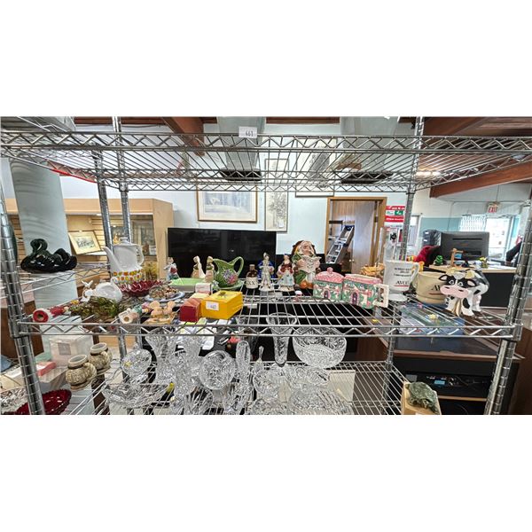 SHELF OF DECOR ITEMS & MORE