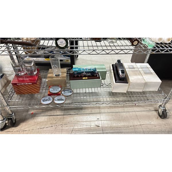 SHELF OF AVON GIFT COLLECTIONS & FINE COLLECTIBLES