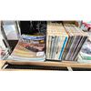 Image 2 : SHELF OF MODEL TRAIN LITERATURE, BOX OF O SCALE MODEL TRAIN TRACKS & BOX OF TRAINS CANADA