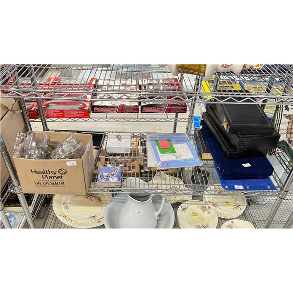 SHELF OF HOME GOODS