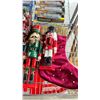 Image 2 : SHELF OF CHRISTMAS DECORATIONS - NUTCRACKERS, SANTAS, CANDLEHOLDERS & MORE