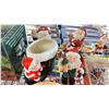 Image 8 : SHELF OF CHRISTMAS DECORATIONS - NUTCRACKERS, SANTAS, CANDLEHOLDERS & MORE