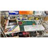 Image 1 : 12" ROTARY PAPER TRIMMER, 3M TAPES, FLUORESCENT LAMP & ASSORTED CUTTING MATTS