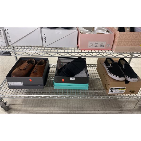 VANS SIZE 5.5, SIZE 38 BLACK BOOTS & 10.5 DRESS SHOES