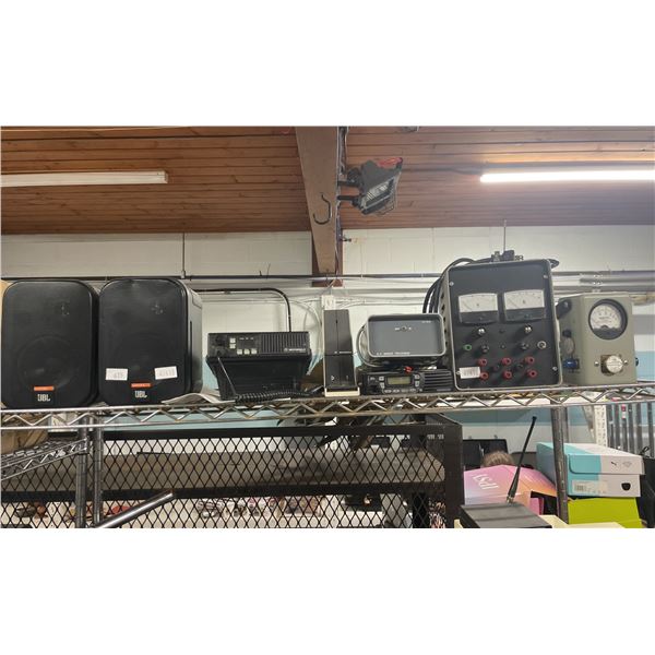 VARIABLE DC POWER SUPPLY, DIRECTIONAL WATTMETER, R.F SPEECH PROCESSOR, MOTOROLA MAXTRAC, PAIR OF