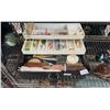 Image 7 : TACKLE BOX WITH CONTENTS & ASSORTED FISHING REELS