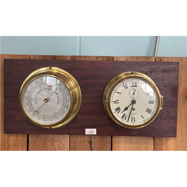 NAUTICAL CLOCK & BAROMETER