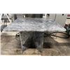 Image 4 : HEIGHT ADJUSTABLE MARBLE COFFEE TABLE & MATCHING SIDE TABLE - COFFEE TABLE: 49"W X 30"D, SIDE