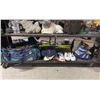 Image 1 : SHELF OF SKI BOOTS, SKI POLES, GLOVES & MORE