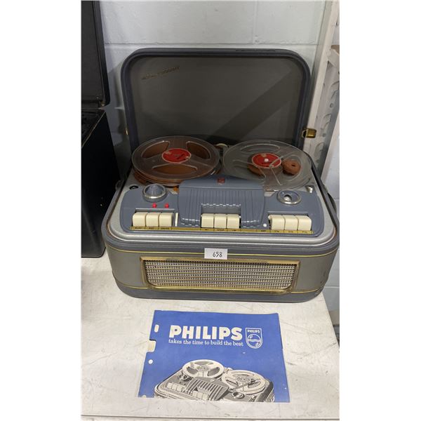 HIGH FIDELITY REEL TO REEL TAPE RECORDER
