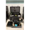 Image 1 : SINGER FEATHERWEIGHT 221 CAJ6-8 SEWING MACHINE WITH POWER CORD, HAND CONTROL & CASE