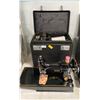 Image 1 : SINGER FEATHERWEIGHT 221 CAJ6-8 SEWING MACHINE WITH POWER CORD, HAND CONTROL & CASE