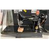 Image 2 : SINGER FEATHERWEIGHT 221 CAJ6-8 SEWING MACHINE WITH POWER CORD, HAND CONTROL & CASE