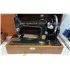 Image 2 : HAND OPERATED SINGER SEWING MACHINE WITH CASE