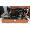 Image 2 : SINGER SEWING MACHINE WITH POWER CORD, FOOT PEDAL & CASE