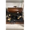 Image 1 : SINGER SEWING MACHINE WITH POWER CORD, FOOT PEDAL & CASE